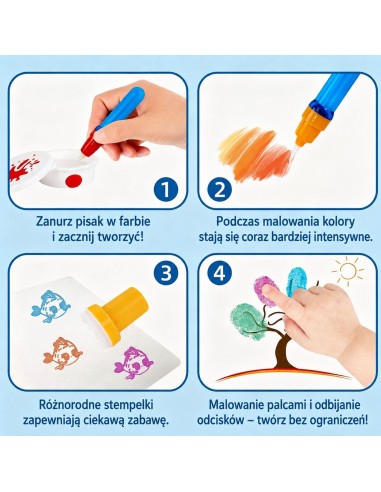 WOOPIE Magic Painting Set - Stamp Markers 26 pcs.