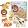 CLASSIC WORLD Wooden Lacing Game Threading Animal Africa 10 pcs.