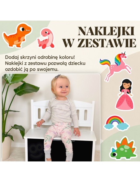 Tooky Toy Wooden Toy Chest - children's seat