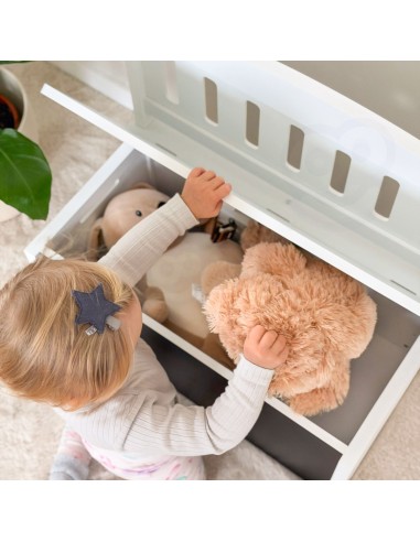 Tooky Toy Wooden Toy Chest - children's seat