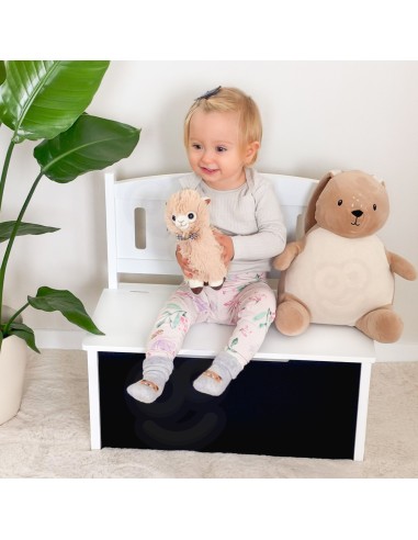 Drewniana Skrzynia na Zabawki Tooky Toy - siedzisko dziecięce
