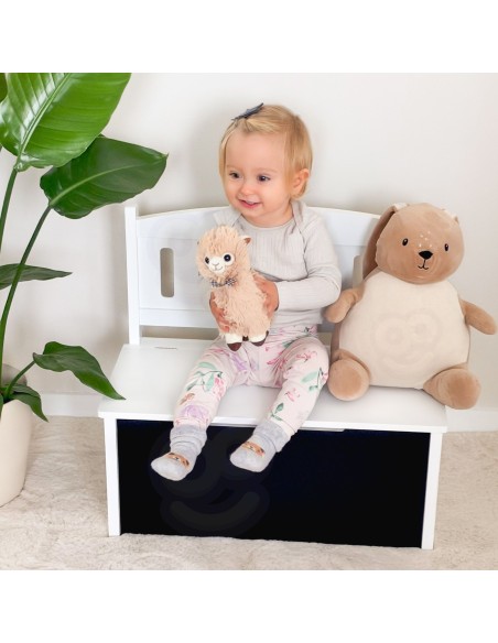 Tooky Toy Wooden Toy Chest - children's seat