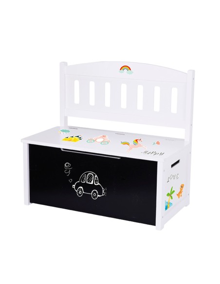 Tooky Toy Wooden Toy Chest - children's seat