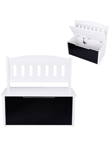 Tooky Toy Wooden Toy Chest - children's seat