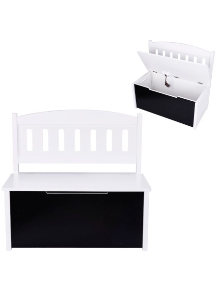 Tooky Toy Wooden Toy Chest - children's seat
