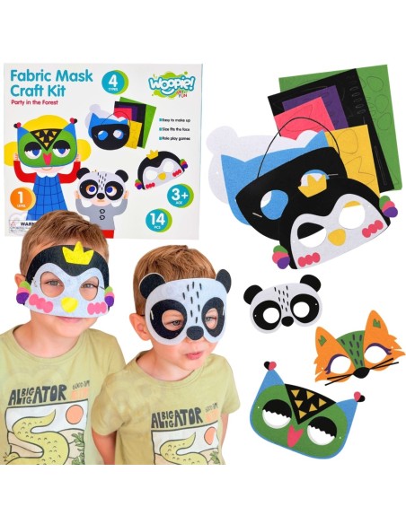 WOOPIE ART&FUN Kreativ-Set Filzmasken 4 Stk. DIY