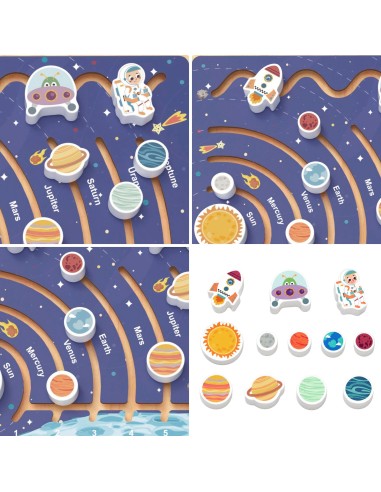 Panel Sterowania Samochodem Tooky Toy - Drewniana Kierownica