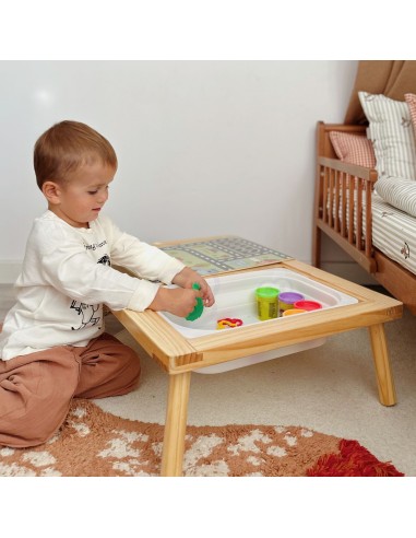 Woopie Wooden Activity Table - Chalkboard Map