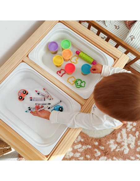 Woopie Wooden Activity Table - Chalkboard Map