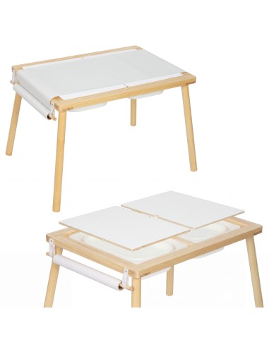 Woopie Wooden Activity Table - Chalkboard Map