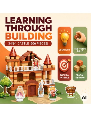 Brick Castle 3 in 1 307 pcs Construction Set