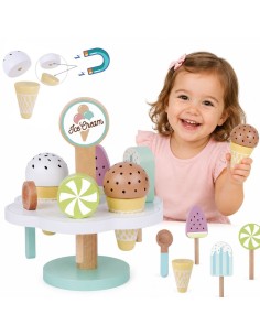 TOOKY TOY mediniai magnetiniai ledai ant stovo – edukacinis žaislas