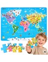 CLASSIC WORLD World Map Puzzle - Educational Toy For Children