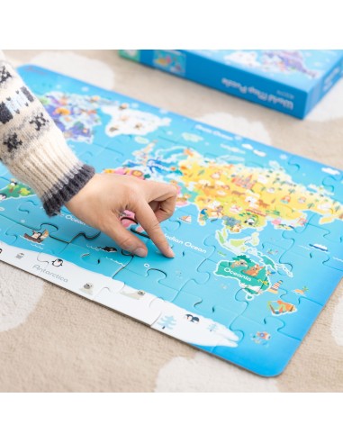 Puzzle Mapa Świata CLASSIC WORLD - Edukacyjna Zabawka Dla Dzieci