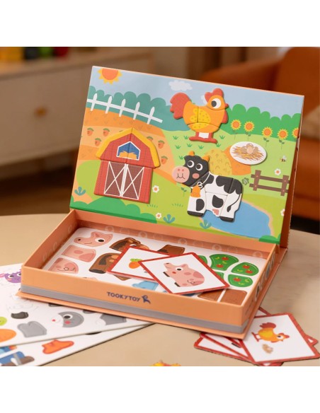 Magnetisches Puzzle Bauernhof TOOKY TOY – Lernpuzzles für Kinder