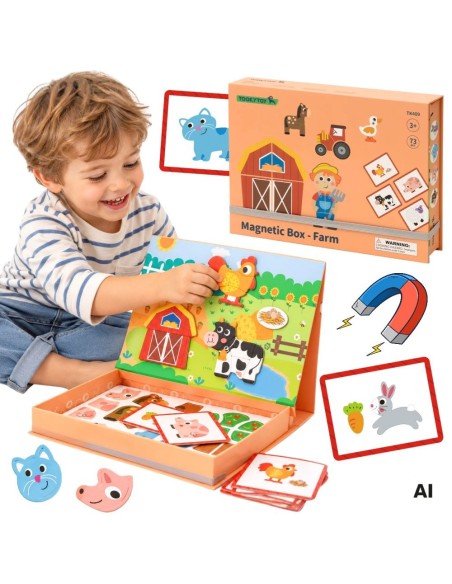 Magnetisches Puzzle Bauernhof TOOKY TOY – Lernpuzzles für Kinder