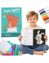 Rubbelaufkleber-Set aus glänzender Folie mit Tiermotiven – Woopie-Motive