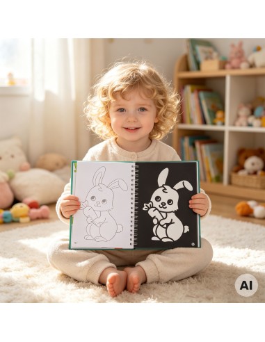 Rubbelaufkleber-Set aus glänzender Folie mit Tiermotiven – Woopie-Motive