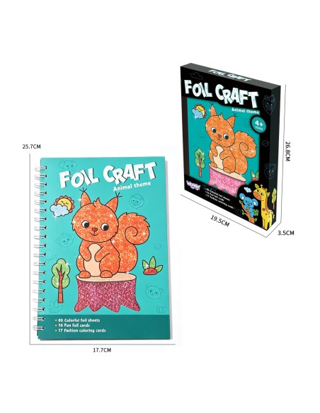 Rubbelaufkleber-Set aus glänzender Folie mit Tiermotiven – Woopie-Motive