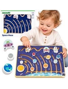 Panel Sterowania Samochodem Tooky Toy - Drewniana Kierownica