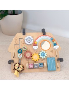 Motorik-Tafel 2-in-1 8-tlg. Klassische Dörfer – Holz-Lernspielzeug 2