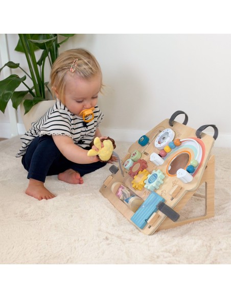 Motorik-Tafel 2-in-1 8-tlg. Klassische Dörfer – Holz-Lernspielzeug