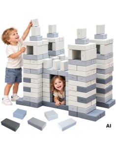 CLASSIC WORLD EDU Mega Blocks EVA 90 pcs Soft Building Bricks