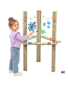 CLASSIC WORLD Edu XXL permatomas 3 viename molbertas - Meno centras
