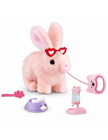 Interactive Plush Bunny on a Leash Woopie - Walking Kica