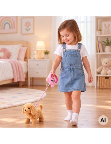 Woopie Interactive Plush Dog on a Leash with Accessories
