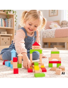 Holzbausteine CLASSIC WORLD 50-teilig - Spielzeug für Kinder 2