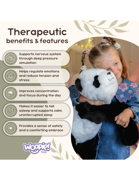 „Woopie“ svorio pliušinė panda 65 cm - antistresinė dovana!