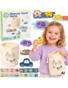 WOOPIE GREEN Sinnes-Memory-Puzzle Formen FSC - Lernspielzeug