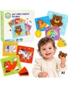 Holzpuzzle WOOPIE GREEN Tierchen Montessori FSC