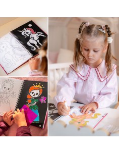 Princess Woopie Foil Coloring Page Art Set 2