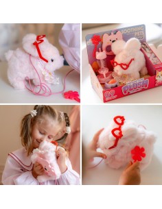 Interactive Plush Bunny on a Leash Woopie - Walking Kica 2