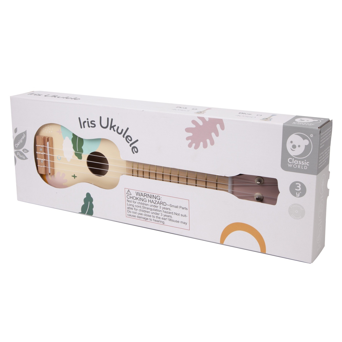 Różowa Melodia - Drewniane Ukulele dla Dzieci
