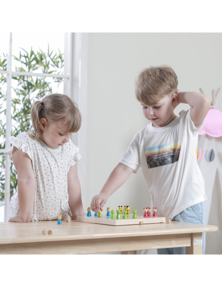Drewniana gra Ludo Chińczyk Viga Toys