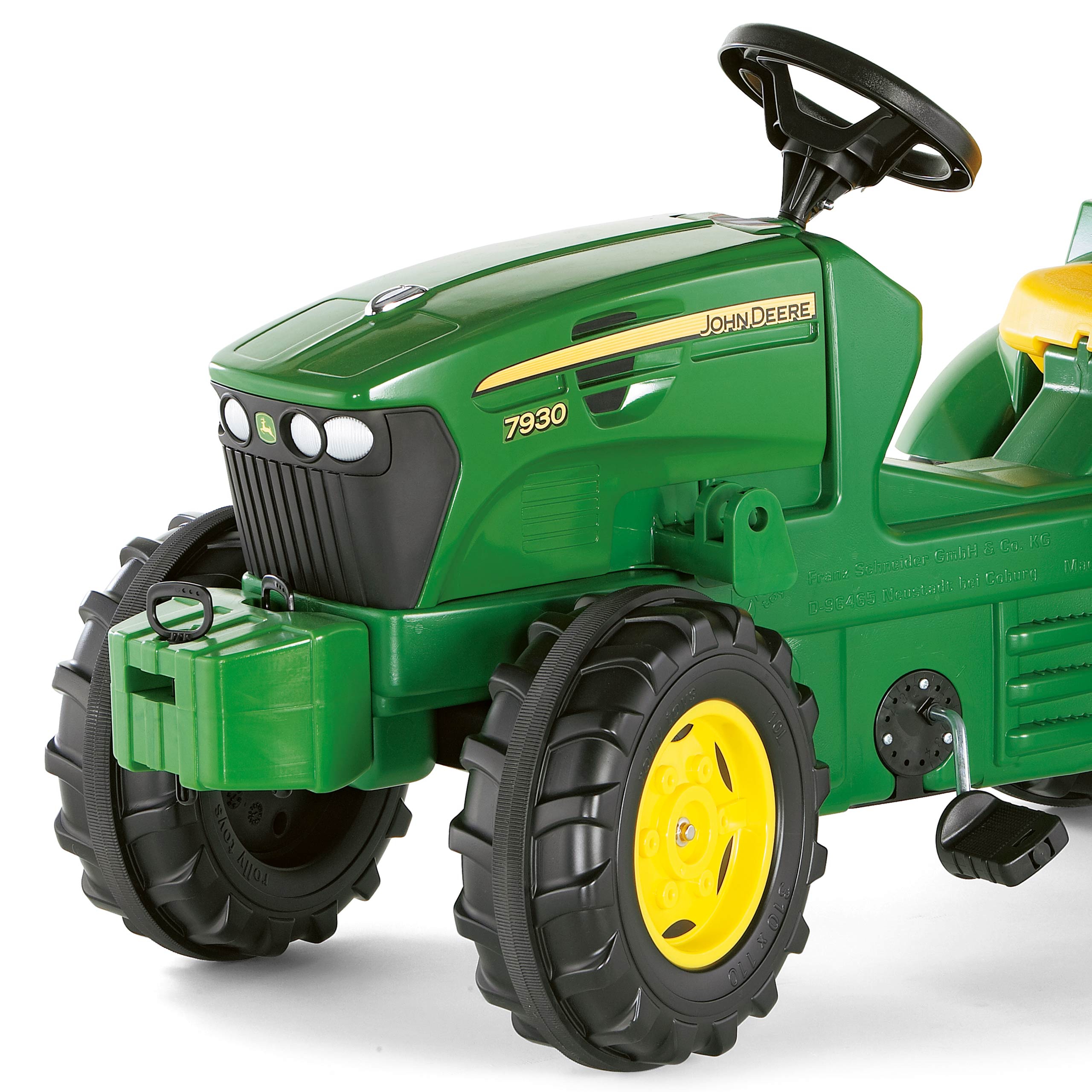 ROLLY TOYS John Deere Traktor na Pedały + Kamizelka Odblaskowa dla Dzieci Gratis