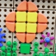 MASTERKIDZ Zestaw Kołeczki w kształcie figur geometrycznych 64szt do tablic STEM