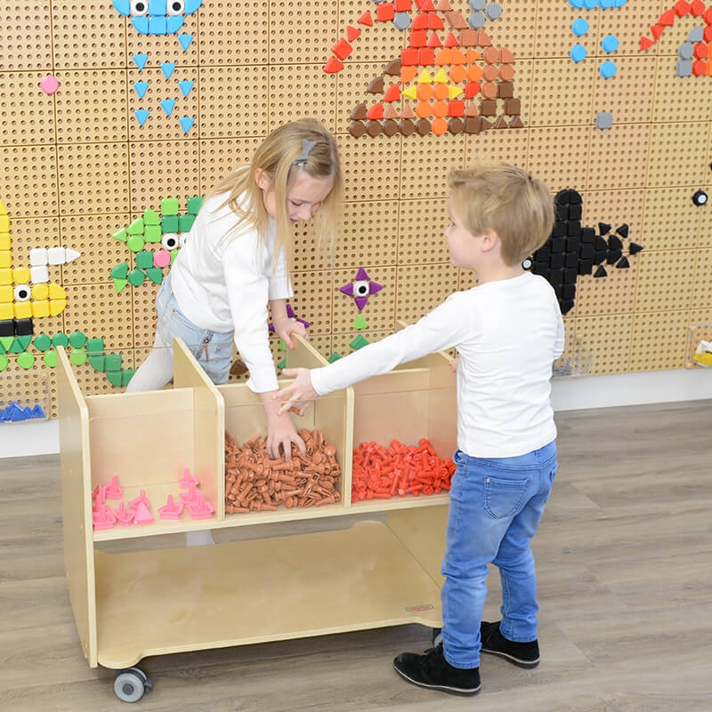 Zestaw kołeczki w kształcie figur geometrycznych 64szt do tablic stem