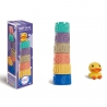 WOOPIE Sensory Blocks Puzzle Pyramid To Compress Sound Learning Duck Alphabet 7 pcs.