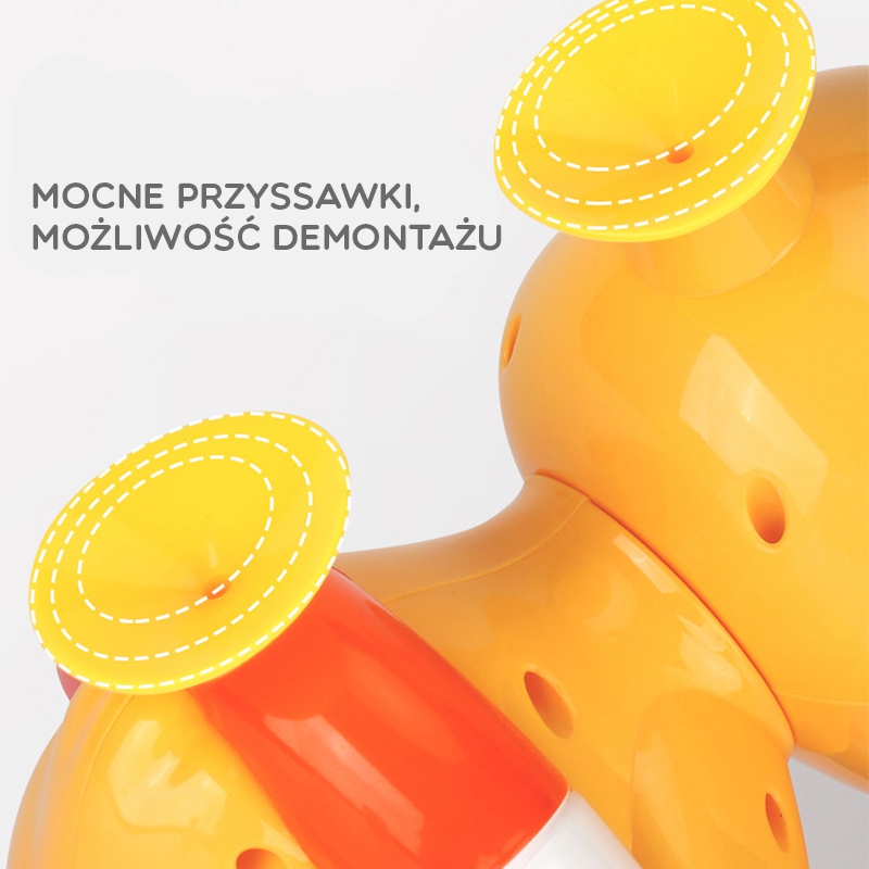 Kaczuszka zabawka wodna do kąpieli kołowrotek przelewowa