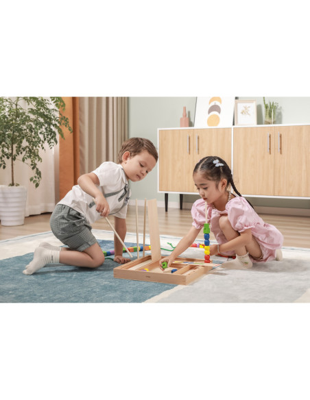 Drewniana Gra edukacyjna Logiczne koraliki Viga Toys