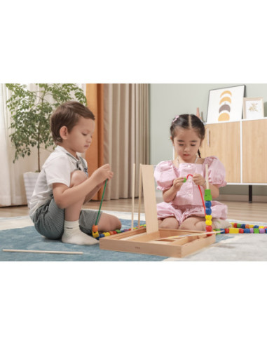Drewniana Gra edukacyjna Logiczne koraliki Viga Toys