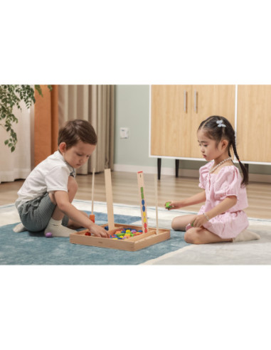 Drewniana Gra edukacyjna Logiczne koraliki Viga Toys