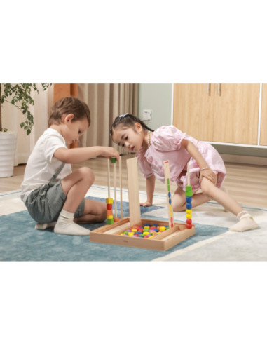 Drewniana Gra edukacyjna Logiczne koraliki Viga Toys