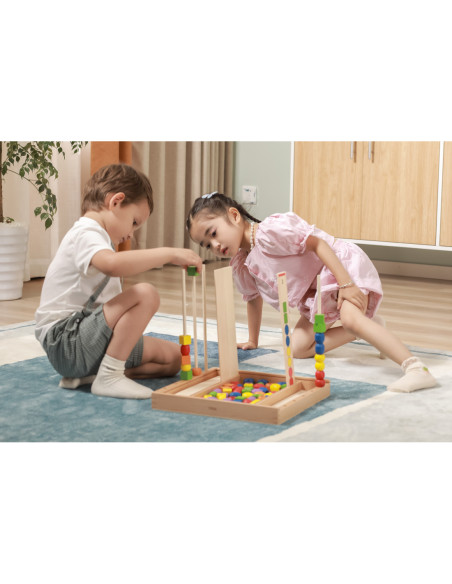 Drewniana Gra edukacyjna Logiczne koraliki Viga Toys