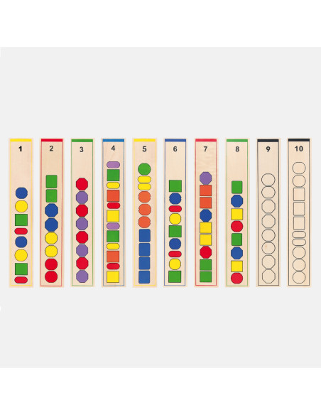Drewniana Gra edukacyjna Logiczne koraliki Viga Toys