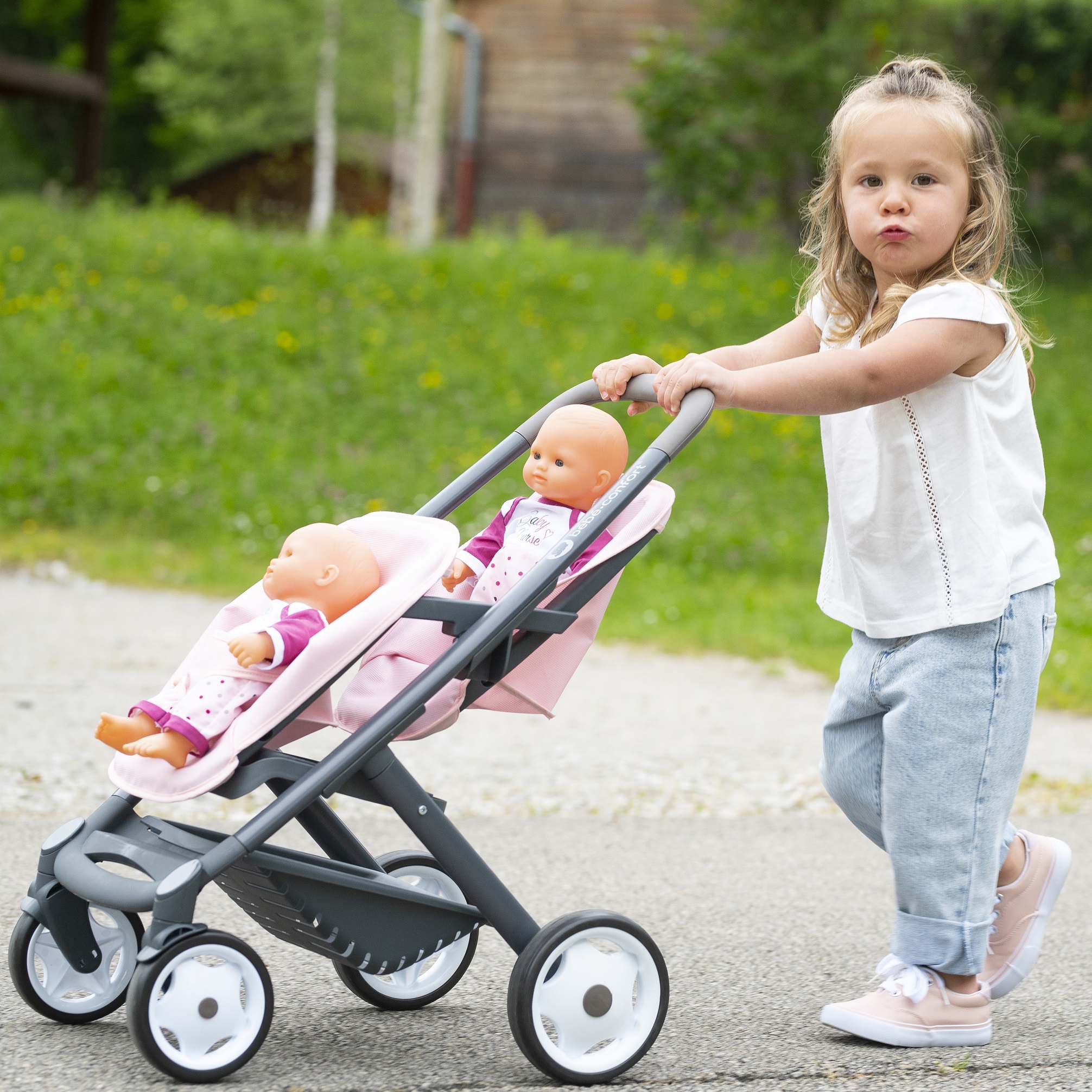 Wózek dla lalek maxi cosi quinny spacerówka dla bliźniąt